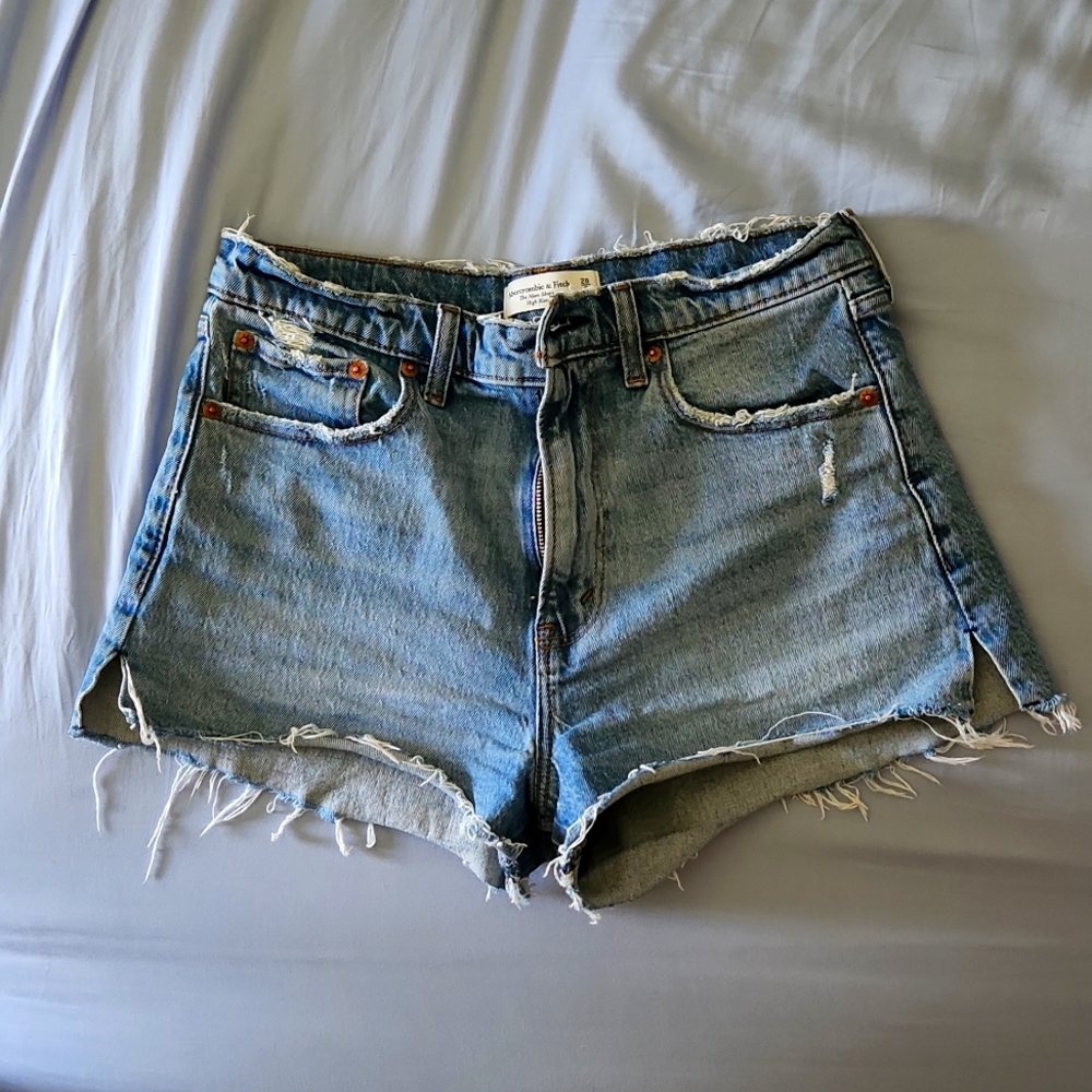 A&F High Rise Mom Shorts